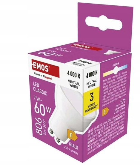 Picture of arówka LED Classic MR16 GU10 7W 800lm 4000K neutralna biel ZQ8E43