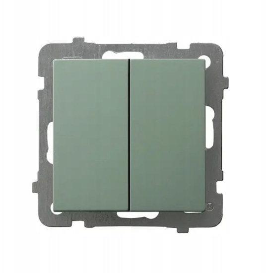 Picture of AS cznik dwugrupowy wiecznikowy zielony mat P-2G/m/84