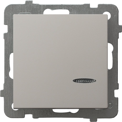 Attēls no AS cznik jednobiegunowy z podwietleniem niebieskim kaszmir P-1GS/m/82