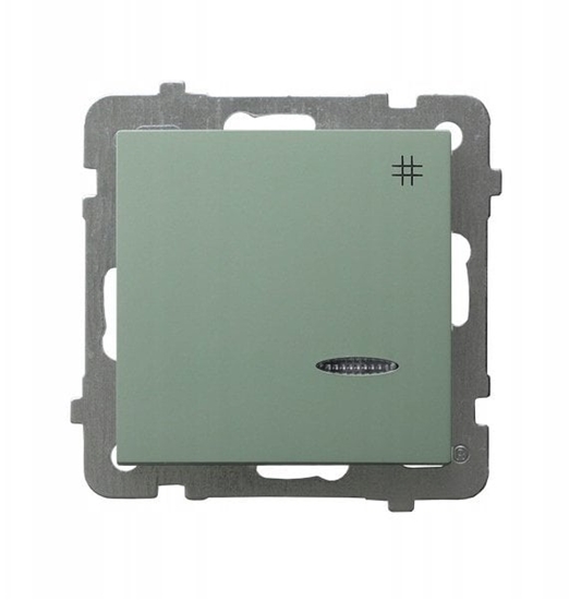 Picture of AS cznik krzyowy z podwietleniem niebieskim zielony mat P-4GS/m/84