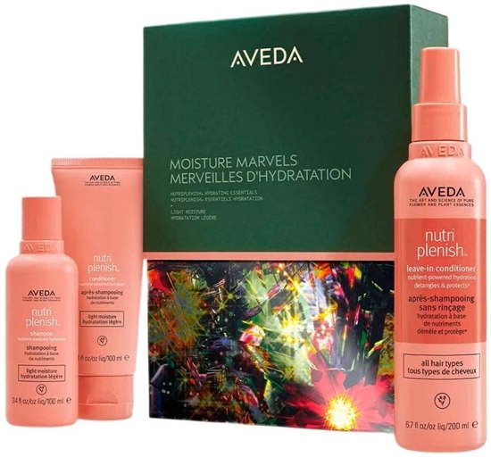 Изображение AVEDA_SET Moisture Marvels Nutriplenish szampon do wosów 100ml + odywka do wosów 100ml + odywka do wosów bez spukiwania 200ml