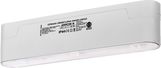 Picture of AWEX Oprawa awaryjna Arrow N ECO LED 3 x 1W 1h jednozadaniowa (ARNO/3x1W/ESE/X/WH)