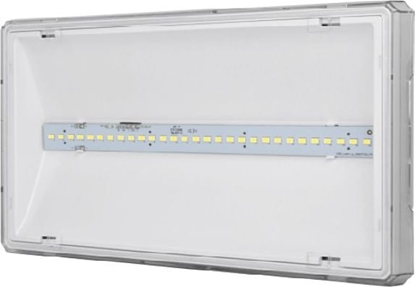 Picture of AWEX Oprawa awaryjna EXIT L IP65 ECO LED 3W 340lm 1h jednozadaniowa biaa ETL/3W/ESE/PT/WH - ETL/3W/ESE/PT/WH
