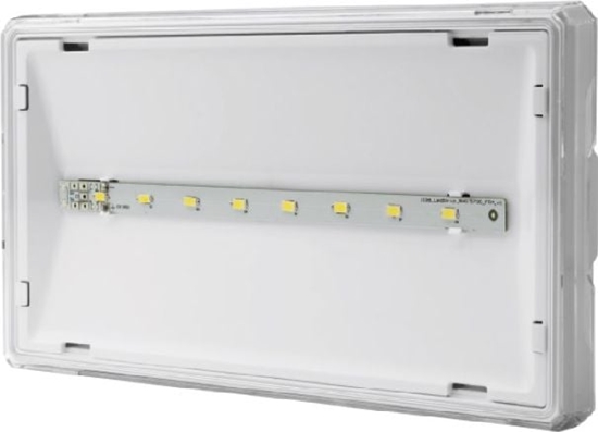Picture of AWEX Oprawa awaryjna EXIT S IP65 ECO LED AT 3W 310lm 1h jednozadaniowa biaa ETS/3W/ESE/AT/WH