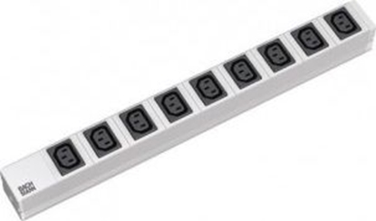 Picture of Bachmann 19" socket strip with 9x C13 sockets, with earthing contact plug