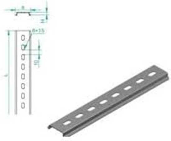 Picture of Baks TH35 SZP35H7/1 Szyna nona EURO perforowana 1m 1,0mm (613110)