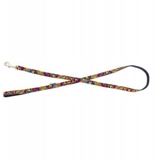 Изображение Barry King Smycz dla psa, granatowy, wzór Picasso, tama polipropylenowa, 16mm/120cm