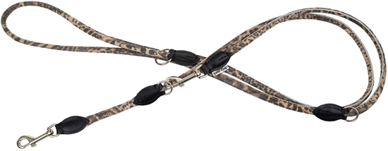 Изображение Barry King Smycz dla psa, wzór CHEETAH, regulowana okrga 6mm /220cm