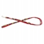Изображение Barry King Smycz dla psa, wzór picasso, regulowana, tama polipropylenowa, 10mm/220cm czerwony