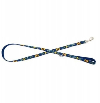 Изображение Barry King Smycz granatowy, wzór etniczny, tama polipropylenowa, 16mm/120cm