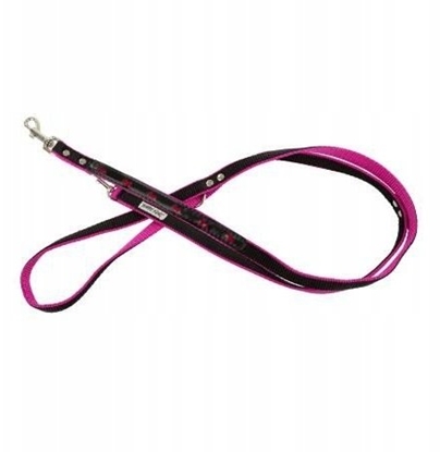 Изображение Barry King Smycz róowa, wzór psów, odblaskowa tama podwójna neo, 20MM/220CM