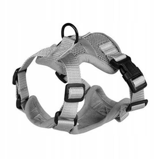 Изображение Barry King Szelki dla kota szare, rozmiar XS, ob.szyi 21,5-28cm/ob.klatki 30-42cm