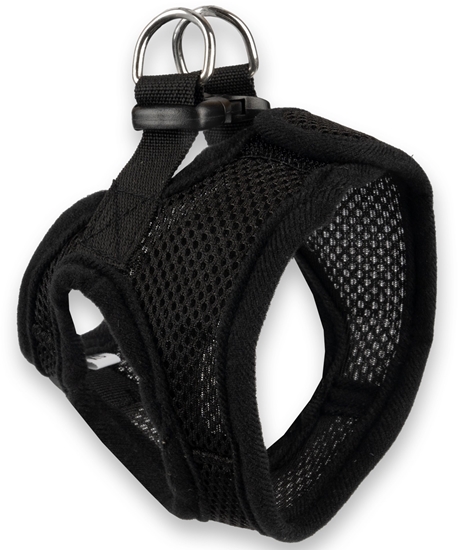 Изображение Barry King Szelki dla psa czarne bezuciskowe XS ob.klatki 33cm/d.klatki 12cm