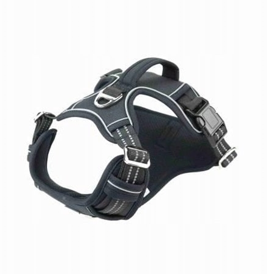 Изображение Barry King Szelki dla psa czarne materia Oxford M ob.szyi 39-55cm/ob.klatki 40-72cm