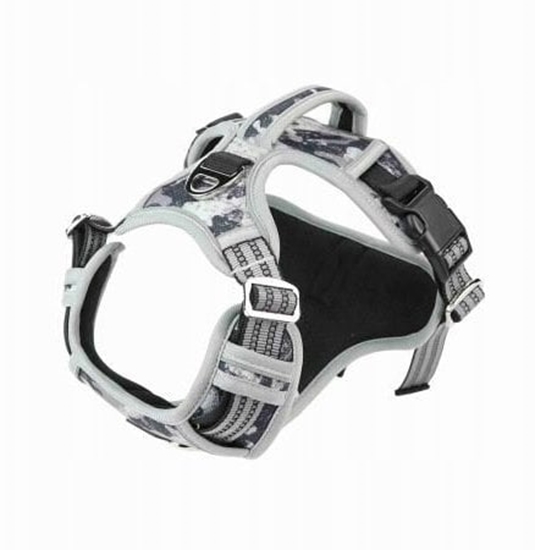 Изображение Barry King Szelki dla psa szare moro materia Oxford S ob.szyi 36-50cm/ob.klatki 36-63cm