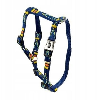 Изображение Barry King Szelki dla psa, granatowy, wzór etniczny, tama polipropylenowa, 25mm/70-90cm