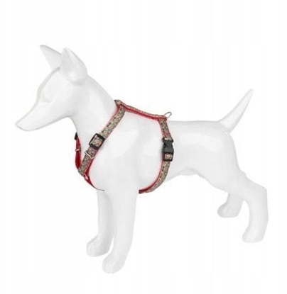 Изображение Barry King Szelki dla psa, wzór ludowy, tama, 20MM/50-80CM, czerwone