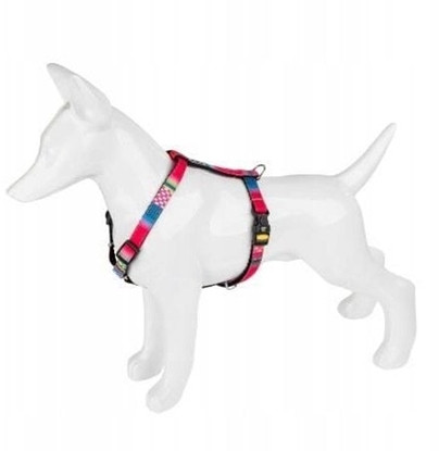 Изображение Barry King Szelki dla psa, wzór mozaikowy, 16MM/40-60CM róowe