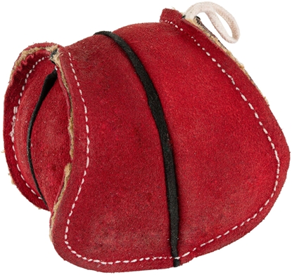 Изображение Barry King Zabawka dla psa, czerwona skórzana pika 8x8 cm