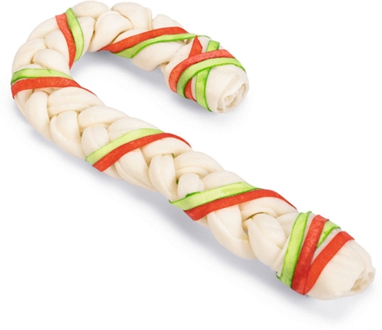 Изображение Beeztees witeczny smakoyk dla psa, laska/warkocz z surowej skóry