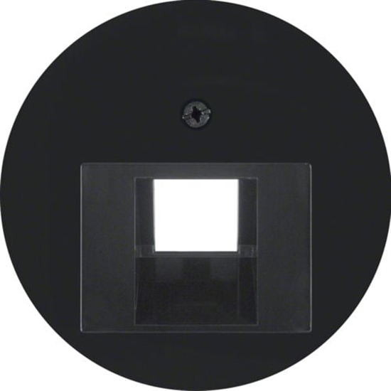 Picture of Berker Element centralny do gniazda przyczeniowego UAE R.1/R.3 czarny (14072045)
