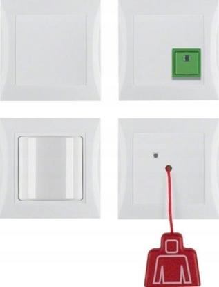 Picture of Berker emergency call set complete pws/gl S.1/B.3/B.7 glass 52008989