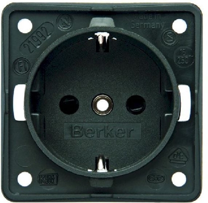 Picture of Berker Gniazdo Integro SCHUKO antracyt mat (0941852505)