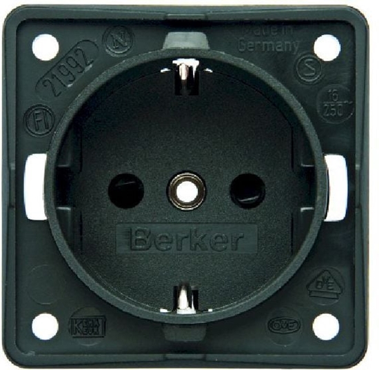 Picture of Berker Gniazdo Integro SCHUKO antracyt mat (0941852505)