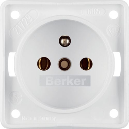 Picture of Berker Gniazdo pojedyncze Integro Flow z/u nienobiae mat (0961852502)