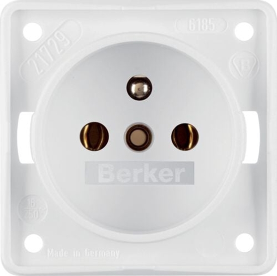 Picture of Berker Gniazdo pojedyncze Integro Flow z/u nienobiae mat (0961852502)