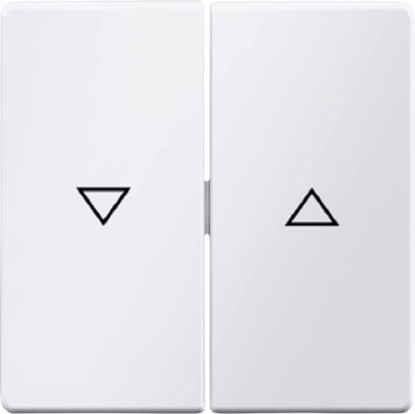 Picture of Berker Klawisz 2-krotny z nadrukiem symbolu strzaka Q.1 biay aksamit (16256089)