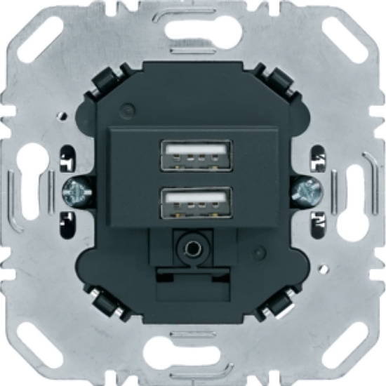 Picture of Berker one.platform Mechanizm gniazda USB adowania 3.0 A 230 V, antracyt, mat 260205