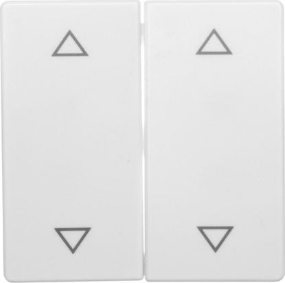 Picture of Berker Q1 MODU BIAY AKSAMIT KLAWISZ ALUZJOWY 2X "STRZAKI" - 16446089