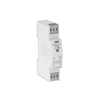 Attēls no Bettermann Ogranicznik przepi dla systemów dwuyowych 86VAC/122VDC 2,5kA 5kV FLD2-110 (5098859)