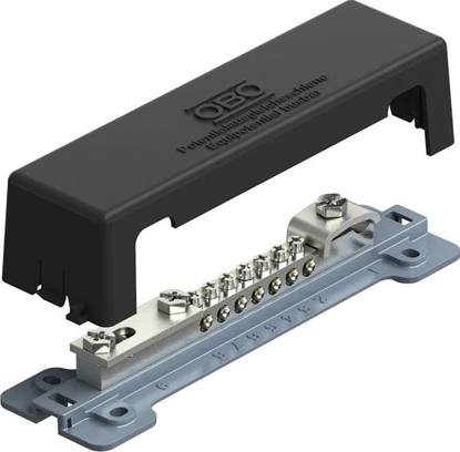 Picture of Bettermann Szyna wyrównawcza pokrywa odporna na UV podstawa metalowa 7x25mm2 + 1x10mm + 1x paskownik 1809 A 5015105