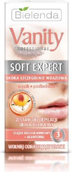Picture of Bielenda Vanity Soft Expert Zestaw do depilacji twarzy ultra delikatny 15ml