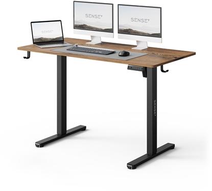 Attēls no Biurko SENSE7 NOJO LIGHT Ciemnobrzowe 120 cmx60 cm