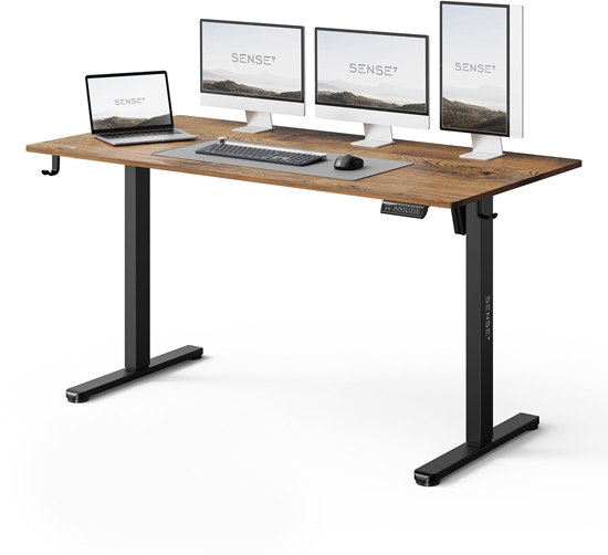 Picture of Biurko SENSE7 NOJO LIGHT Ciemnobrzowe 140 cmx70 cm