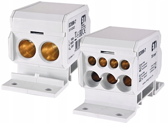 Picture of Blok rozdzielczy 192A (2x4-70mm2/3x2,5-25mm2+4x2,5-16mm2) szara EDBM-7 001102422