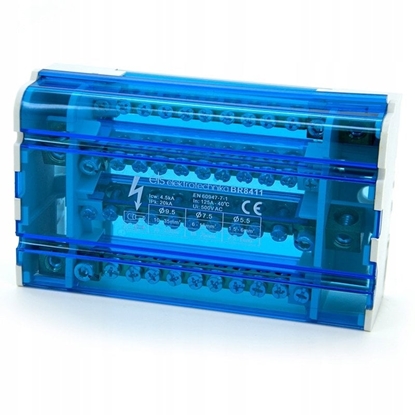 Picture of Blok rozdzielczy mostek na szyn TH listwa 4x11 ELS Elektrotechnika BR8411