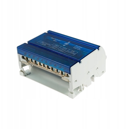 Изображение Blok rozdzielczy na szyn TH35 lub do pow. paskich 125A BRZ-4X11 49.711