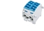Attēls no Simet Blok rozdzielczy-odgany Al/Cu SCB 25-2 (80120) SIMBLOCK jednobiegunowy 2x25mm2 niebieski 81505003