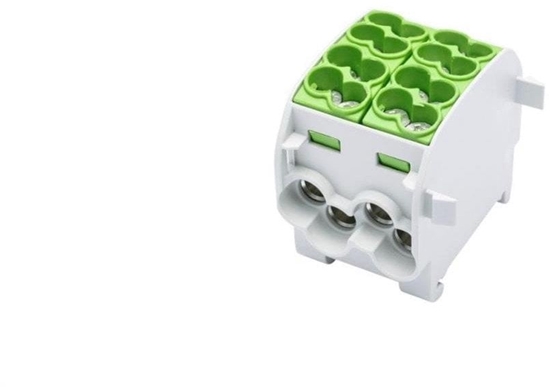 Picture of Blok rozdzielczy-odgany Al/Cu SCB 25-2 (80120) SIMBLOCK jednobiegunowy 2x25mm2 zielony 81505005
