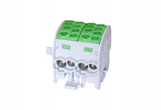 Picture of Blok rozdzielczy-odgany Al/Cu SCB 35-2 (80220) SIMBLOCK jednobiegunowy 2x35mm2 zielony 81506005