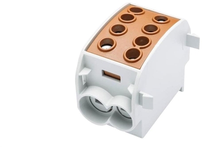 Изображение Blok rozdzielczy-odgany Al/Cu SCB 70 (80310) SIMBLOCK jednobiegunowy 70mm2 brzowy 81508015