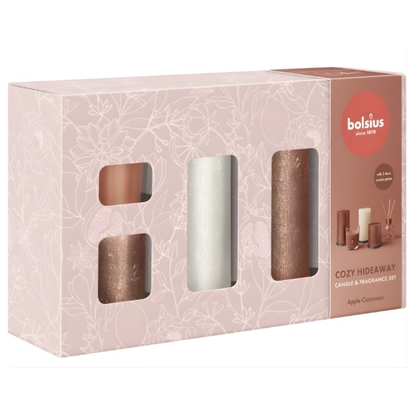 Attēls no Bolsius Cozy Hideaway Gift Set Apple Cinnamon