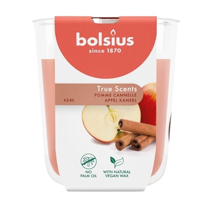 Attēls no Bolsius True Scents Scented Candle 80x73mm Apple Cinnamon