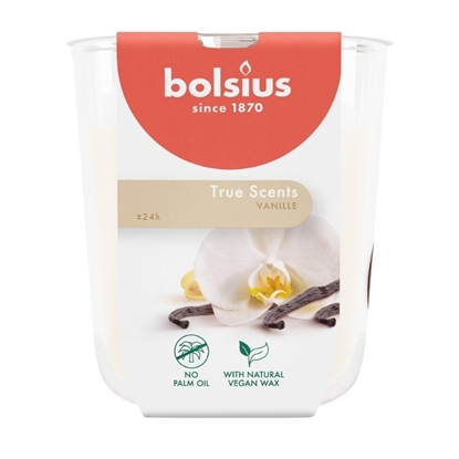 Attēls no Bolsius True Scents Scented Candle 80x73mm Vanilla