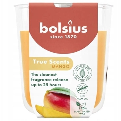 Attēls no Bolsius wieca aromatyczna szklana mango True Scents O80x73mm 8717847188489 8717847188489