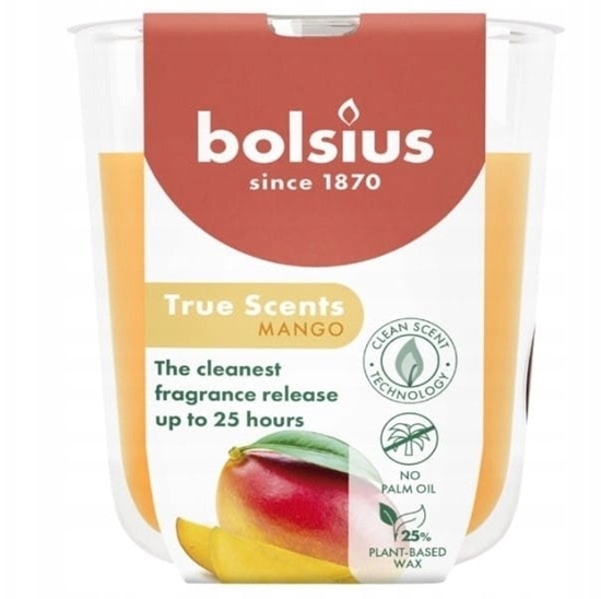 Picture of Bolsius wieca aromatyczna szklana mango True Scents O80x73mm 8717847188489 8717847188489